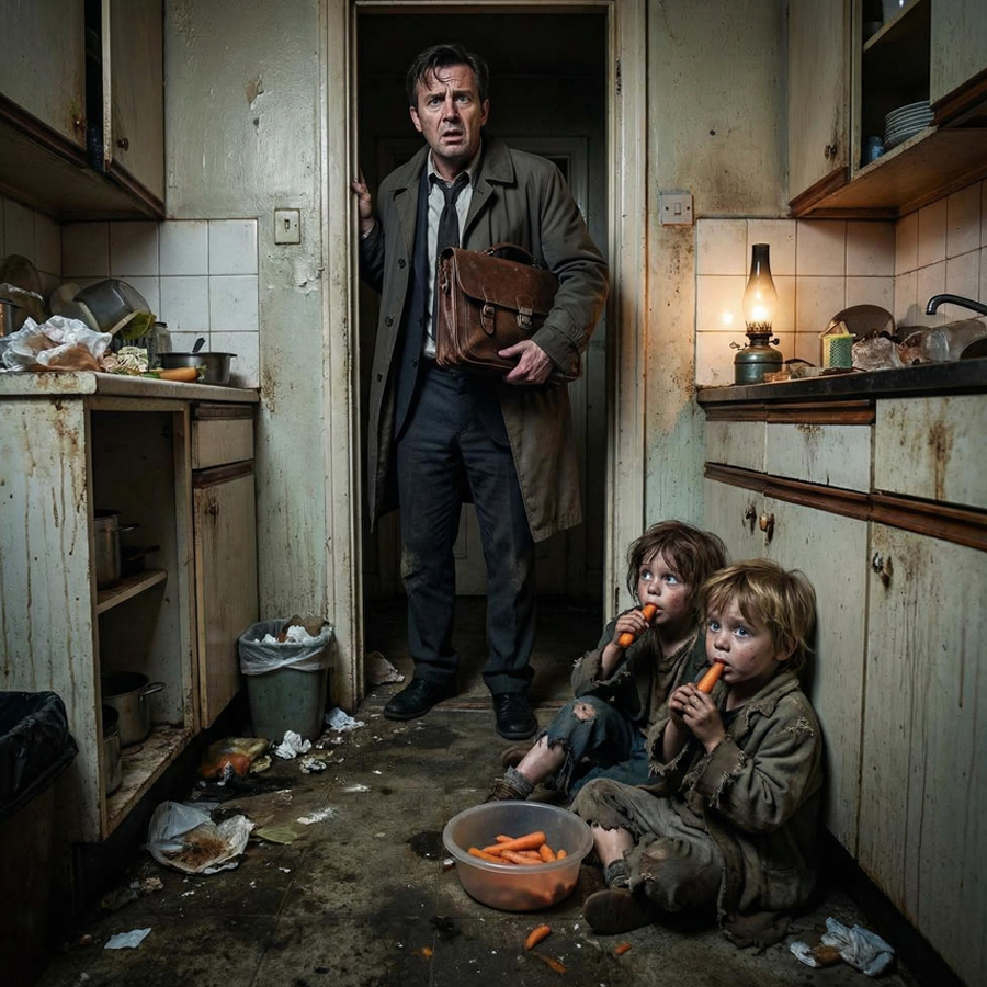 My wife texted daily: “The kids are fine.” But when I returned unexpectedly, I found my daughter’s notebook: “Ethan cried from hunger so I gave him my bread. Mom said not to call Dad.” My wife walked in at dawn with her lover, not knowing I was holding the evidence of her crimes in my hands.