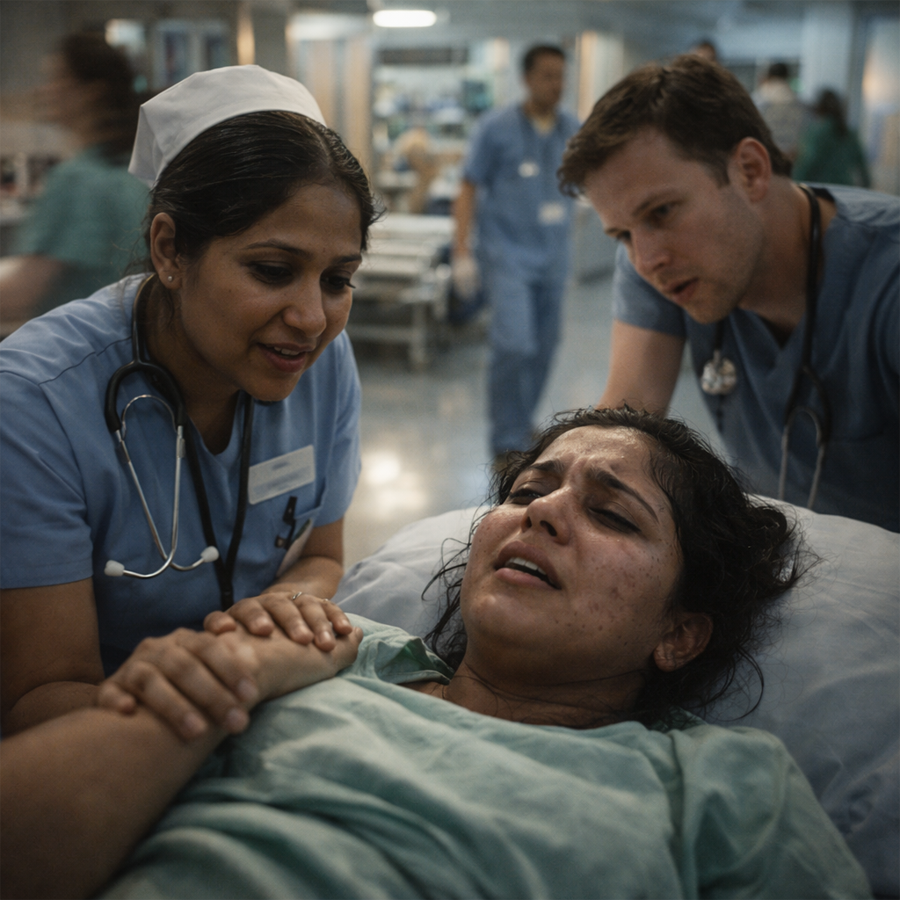 The tall white building of the city’s most prestigious “Jeevan Rekha Hospital” glowed under the sunlight. Inside its busy corridors, one name carried respect and trust—Dr. Rajesh.