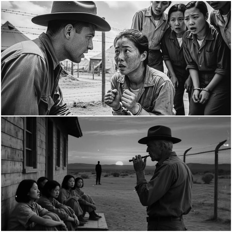 A Cowboy Spoke Only Three Quiet Words To A Japanese Prisoner Woman And In That Instant The Camp Fell Completely Silent As Soldiers And Captives Alike Realized They Had Just Witnessed A Moment That Would Haunt Them Long After The War Ended Forever