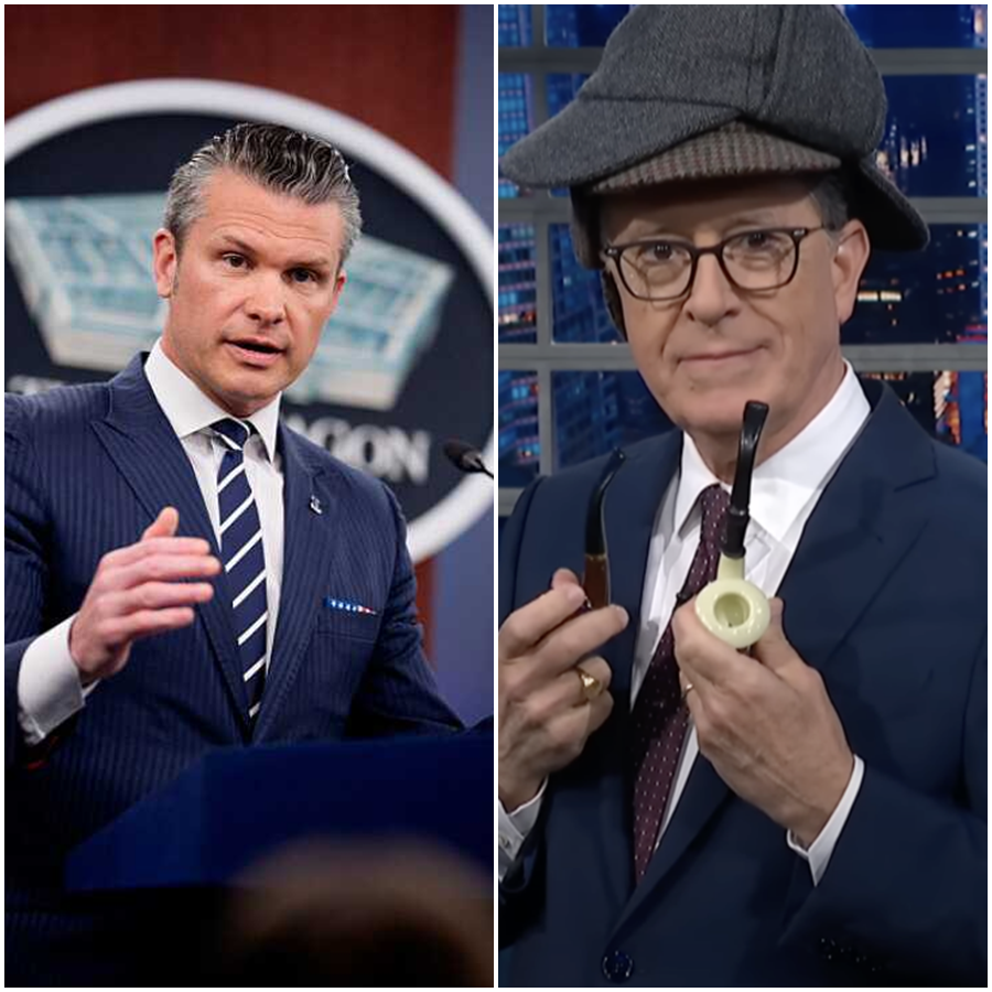 AMERICA SHOCKED: Stephen Colbert’s Brutal 8-Word Ambush Leaves Pete Hegseth Exposed—’He Hides Behind A Flag!’