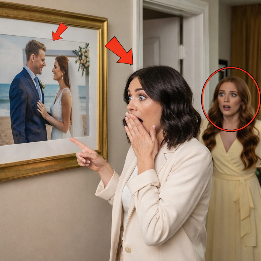 She Expected a Friendly Visit, a Warm Hug, and Familiar Smiles — But One Photograph on the Wall Stopped Her Cold. The Moment Her Eyes Locked Onto the Frame, Her World Began to Collapse in Silence. It Wasn’t Just a Picture. It Was Proof. Proof That the Man She Trusted and the Woman She Called Family Had Been Living a Secret Life Right in Front of Her. No One Warned Her. No One Prepared Her. What Followed Wasn’t Screaming or Chaos — It Was a Slow, Chilling Realization That Changed Everything She Thought She Knew About Love, Loyalty, and Betrayal.