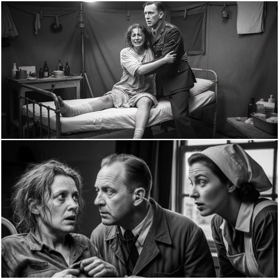 “She Whispered, ‘I Can’t Close My Legs’ — and the Room Fell Silent: A German POW, a British Doctor, and a Wartime Medical Mystery That Defied Logic, Science, and the Rules of War” In the fading shadows of a wartime hospital, a single sentence shattered routine and ignited fear, disbelief, and obsession. Captured behind enemy lines, a young German woman was brought before a British doctor with a condition no textbook could explain and no officer dared discuss. Was it trauma, an unknown illness, or something far more unsettling hidden beneath the silence of war? What followed was a tense medical puzzle wrapped in secrecy, humanity, and moral conflict — a forgotten episode that still raises disturbing questions decades later.