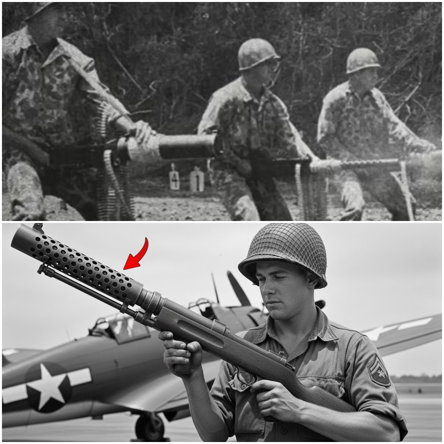 The problem was speed. The M1919 A6 light machine gun weighed 32 lb and fired 400 rounds per minute.