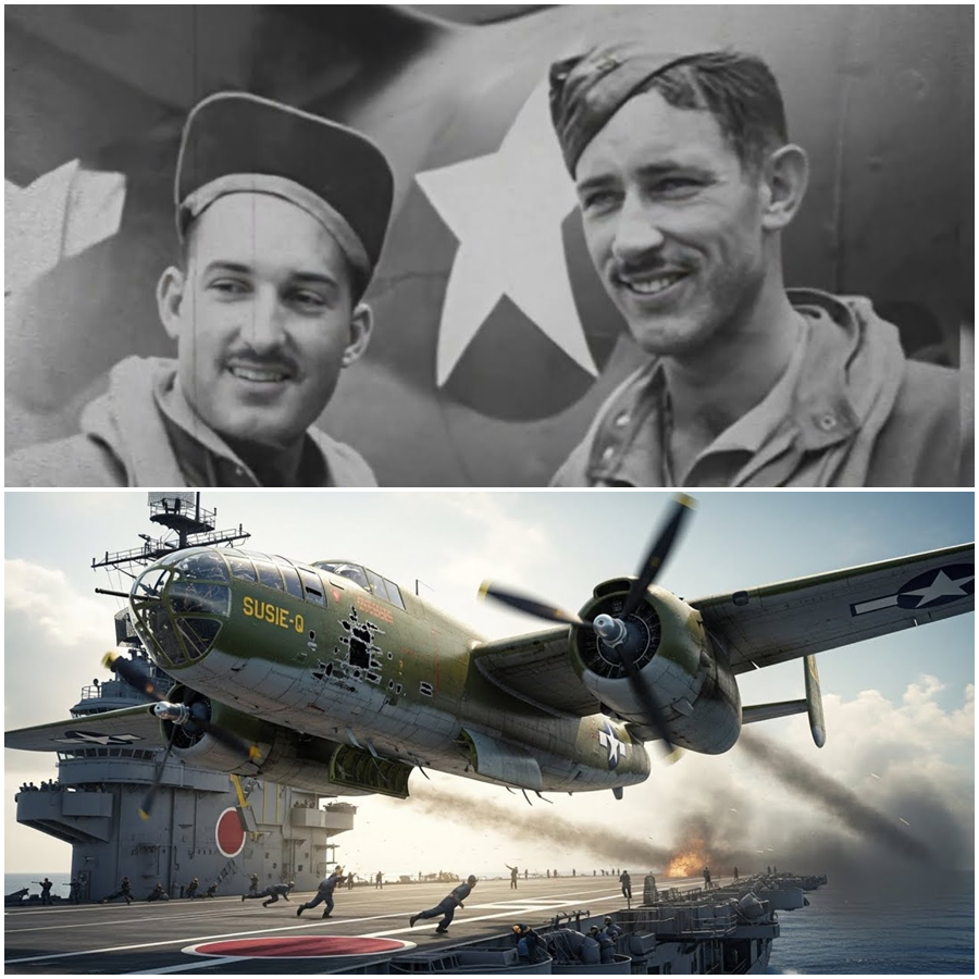 HOT NEWS: The Impossible Flight! When a B-26 Roared Over a Japanese Carrier Deck—And Not One Shot Was Fired!