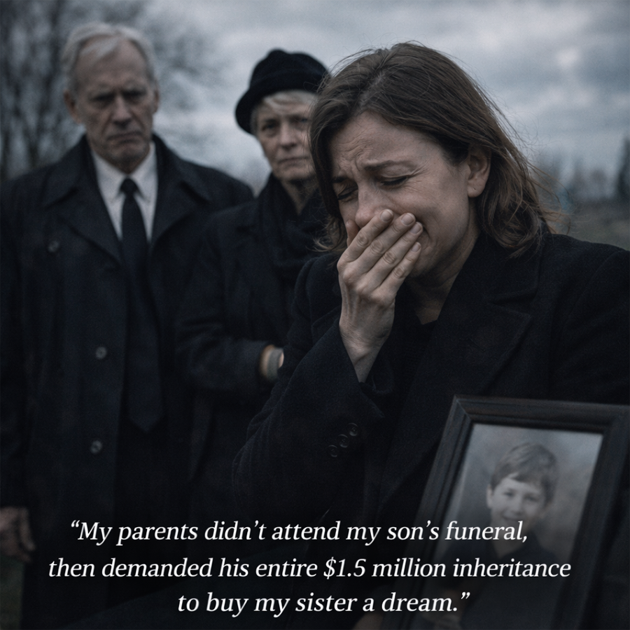 I buried my 8-year-old son, John, alone under the relentless Savannah sun. The air was so thick with humidity, it felt like breathing through a damp towel, and sweat ran down my back in my black dress. I kept looking toward the cemetery gates, waiting for a car, a text, anything. But there was nothing. No mother, no father, no sister, just me and the heat and the awful silence of a grave that felt too small.