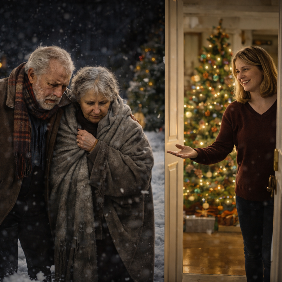 Snow fell like quiet apologies from the sky, soft and relentless, the kind that makes Christmas Eve feel heavier instead of magical.