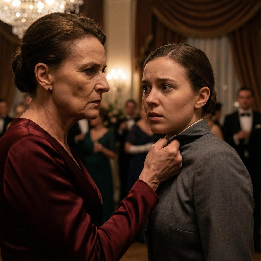 He Tore Her Dress and Mocked Her as “Just a Waitress,” Unaware the Room Was Watching — What Happened Seconds Later When a Quiet Man Stood Up, Revealing a Marriage, a Fortune, and a Past No One Expected, Turned a Routine Evening Into a Shocking Moment That Left an Entire Elite Ballroom Silent and Forever Changed