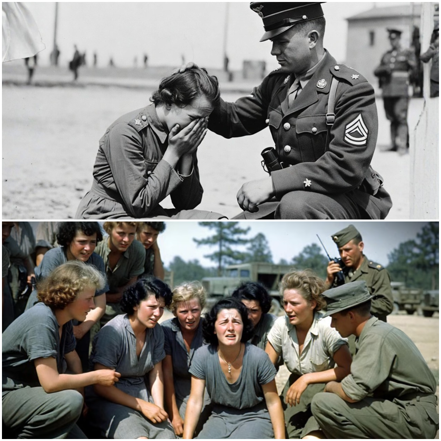 “Don’t Cry, Frau,” the American GI Whispered as He Gently Wiped Her Tears—A Quiet Gesture That Shocked Witnesses, Defied Everything She Had Been Taught to Expect, and Revealed How One Small Act of Humanity in a POW Camp Could Break Through Fear, Exhaustion, and Years of Propaganda Faster Than Orders, Barbed Wire, or Weapons Ever Could