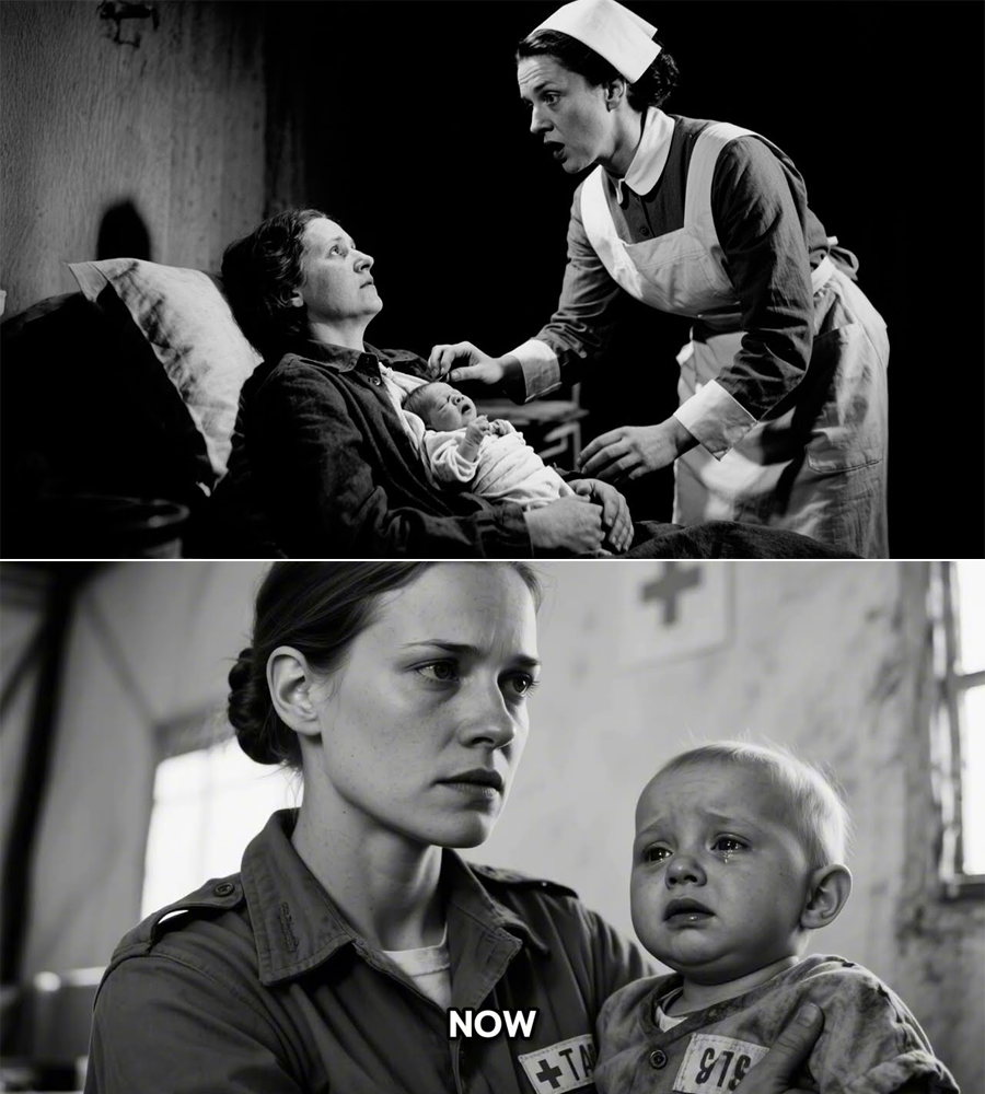 A U.S. Army Nurse Checked on a Quiet German POW—Then Discovered a Six-Day-Old Secret She’d Hidden in Plain Sight: A Baby Born Alone, Untold, and Still Breathing Behind Locked Doors