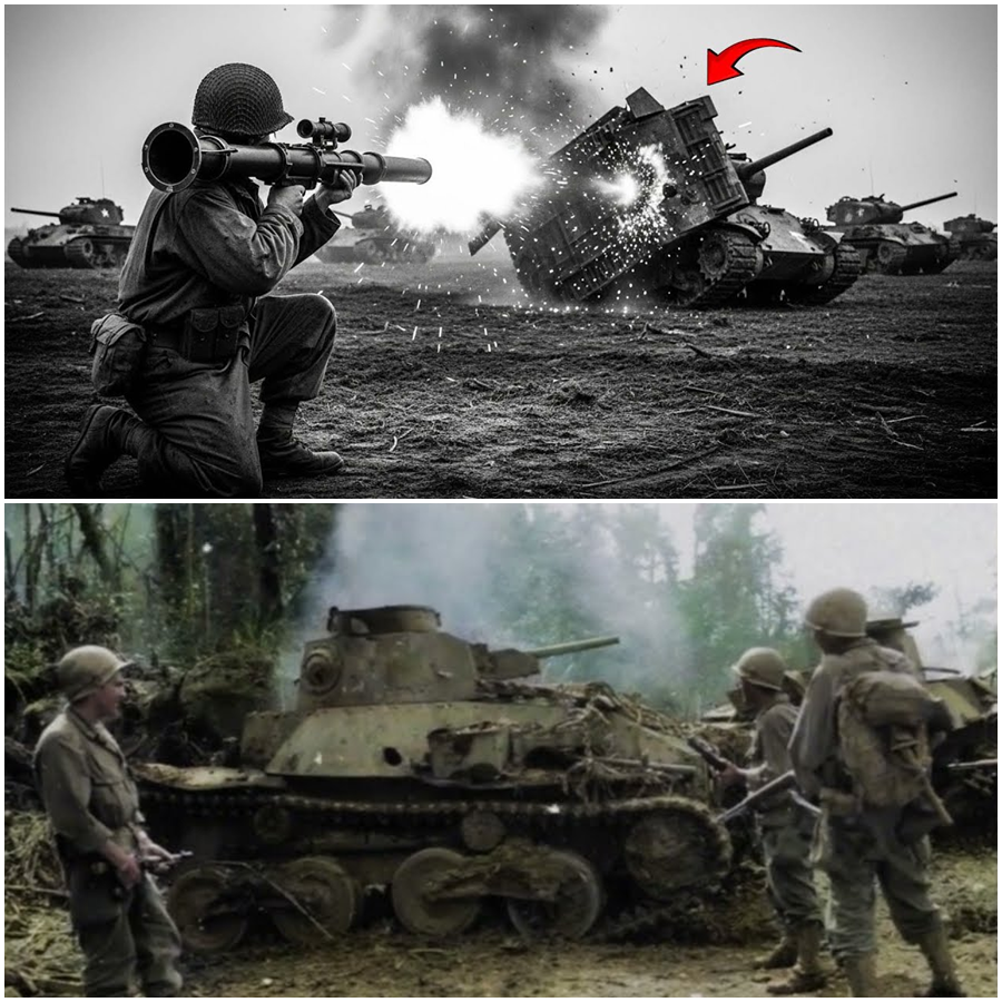 One Soldier Stepped Out of the Smoke Toward Five Steel Giants With Only a Single Rocket Left, No Backup, No Escape, and No Witnesses Close Enough to Understand Why He Didn’t Turn Back—A Moment So Quiet, So Unlikely, and So Unexplained That It Would Later Be Remembered Not as a Battle, But as the Second When Fear, Choice, and Fate Collided in Absolute Silence