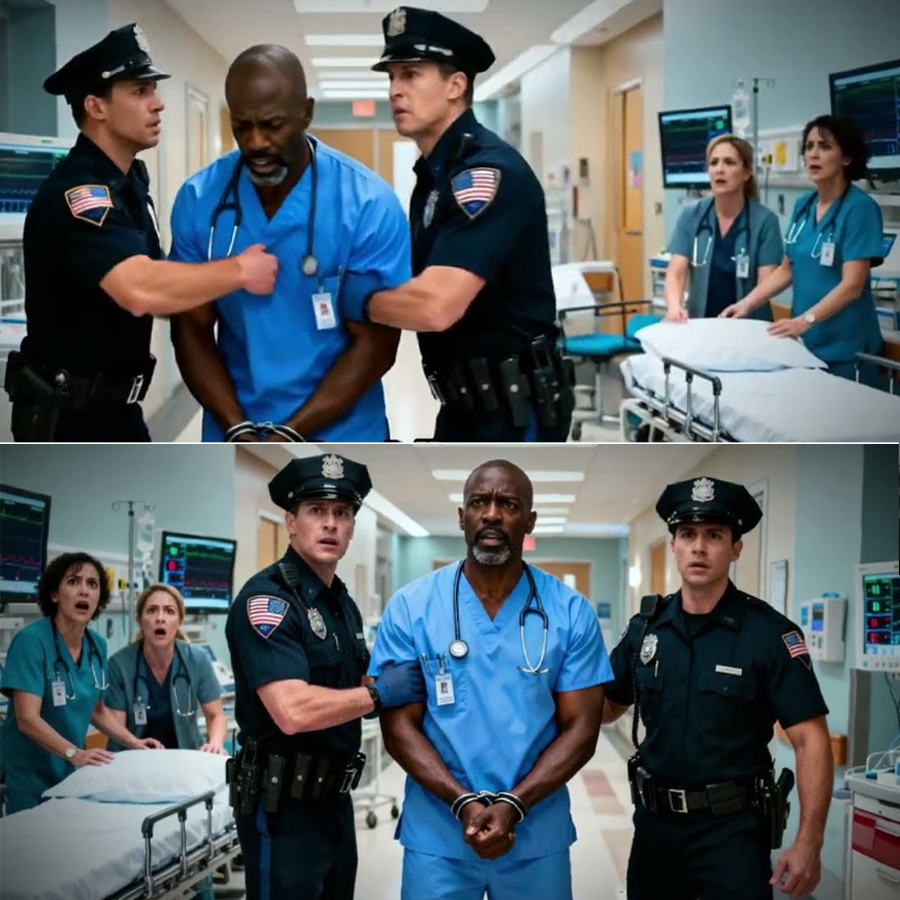 Cuffed at the Hospital Door: Police Stop a Surgeon Racing to the OR—Seconds Later, a Name on the Chart Turns the Whole City Inside Out and Changes Everything.