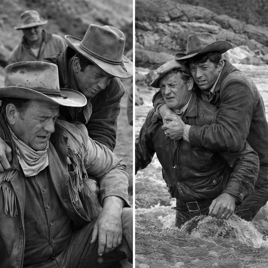John Wayne Almost Died on Set. What Dean Martin Did Next Will Give You Chills