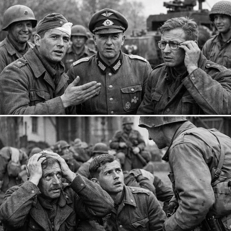 “Wait… It’s Finished?” — The Words German POWs Whispered When Patton’s Columns Rolled In