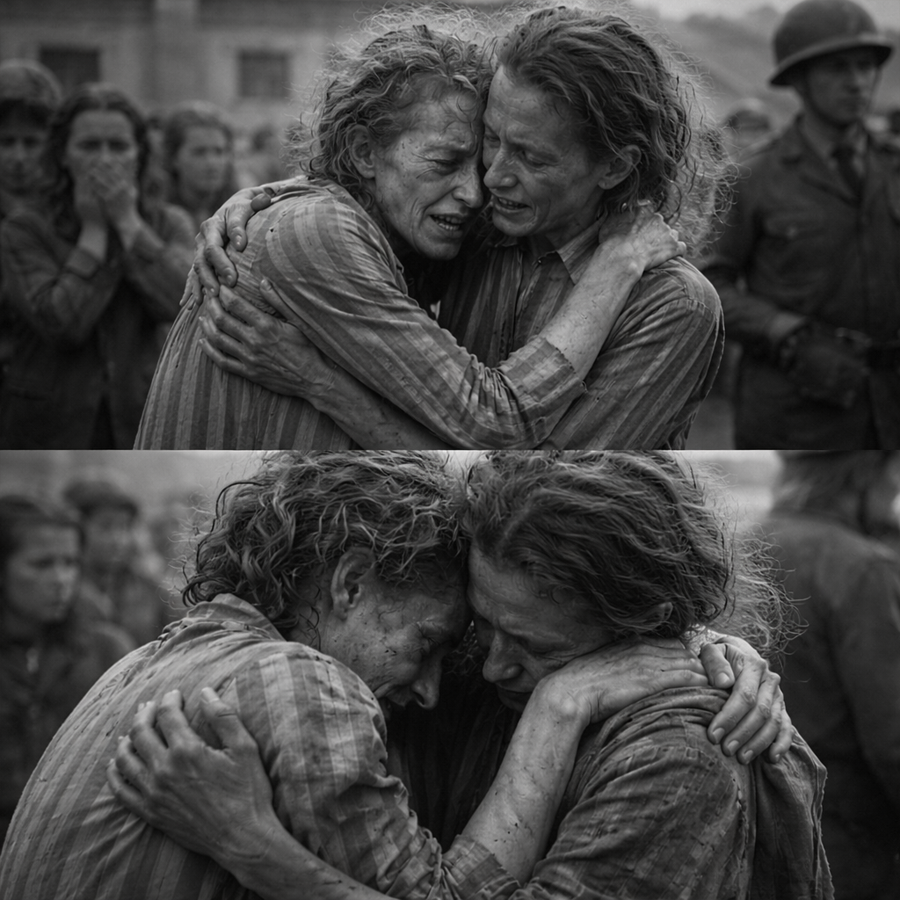 When the Gates Finally Opened, They Had No Words Left—Only Each Other: The Silent Embrace at a Forgotten Camp That Came to Define Survival Itself