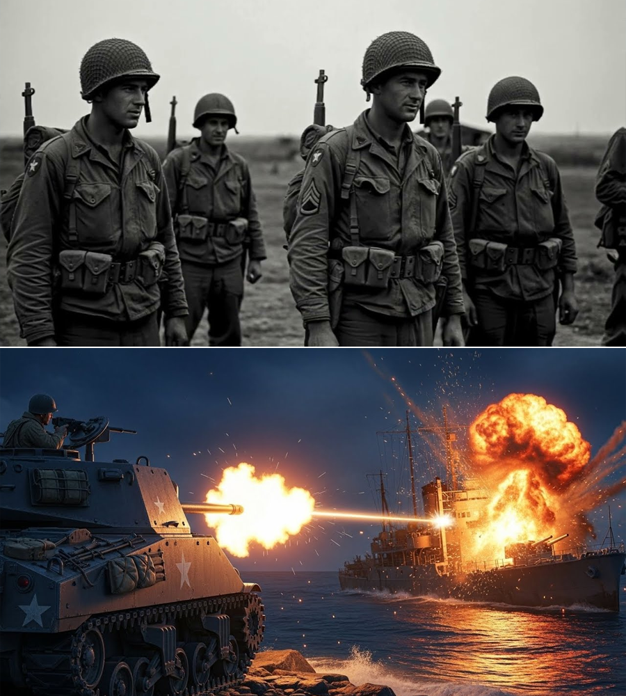 A Sherman Tank Fired One Desperate Shot From a Jungle Beach—Minutes Later a Japanese Warship Vanished: The Classified Log, the Impossible Angle, and the Crew Who Swore It Happened