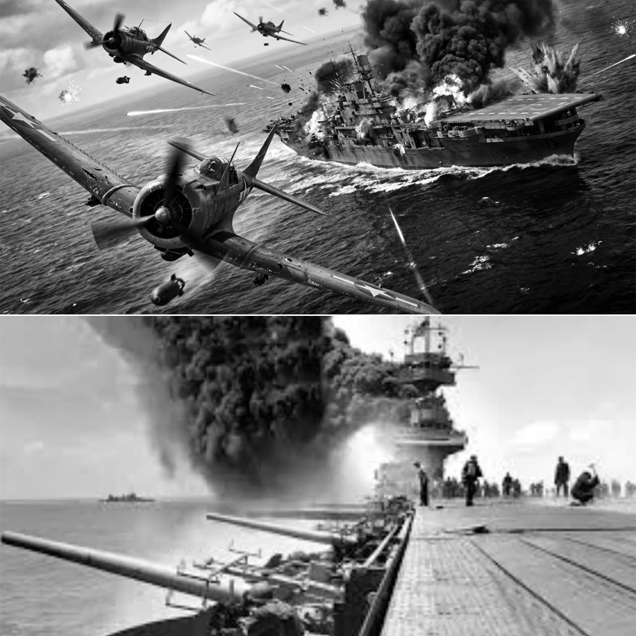 “La Trampa de Midway: El Hombre que Esperó en Silencio… y Derribó Cuatro Portaaviones en Minutos”