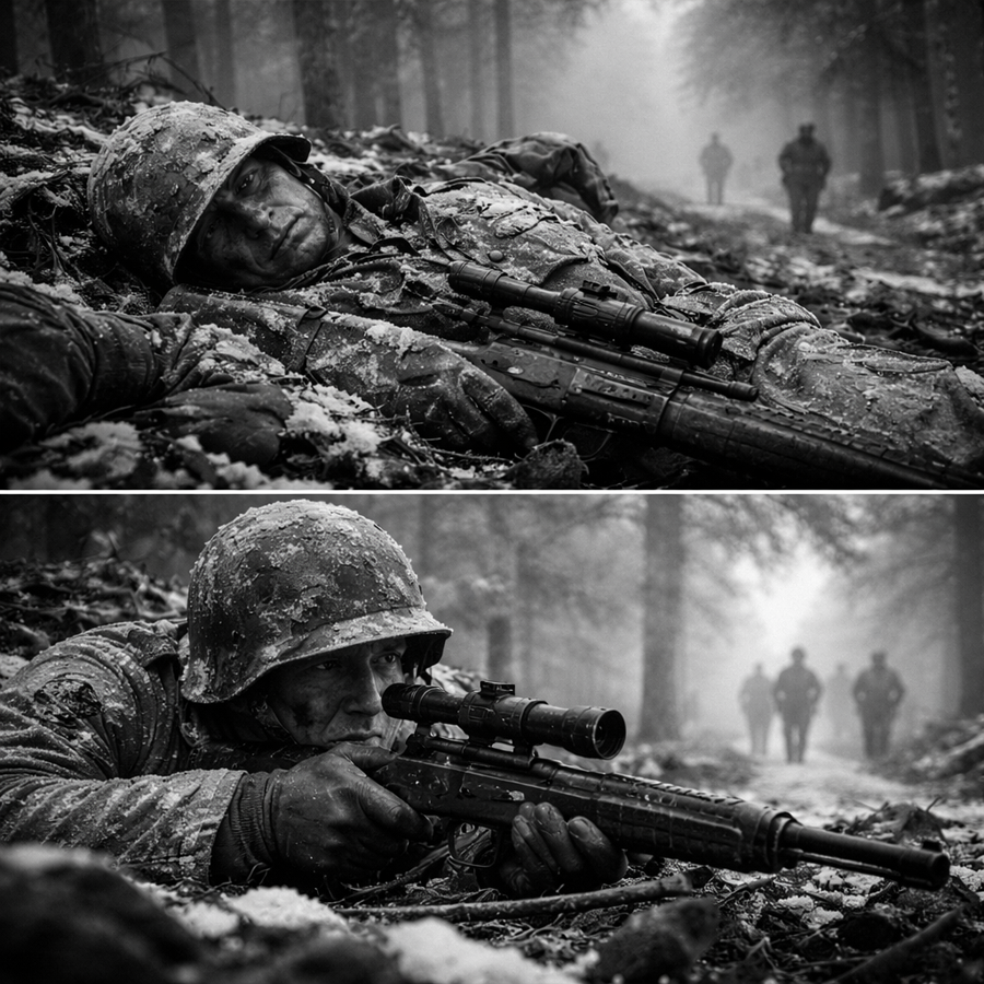 How a U.S. Sniper’s “Dead Body” Disguise Let Him Take Down 68 Germans in 3 Days…