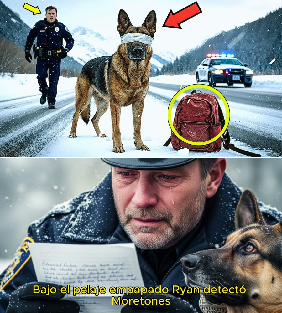 “The Blindfolded K9 and the Red Backpack: What the Officer Uncovered That Night Shook the Whole City”