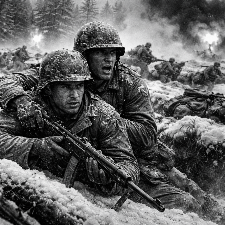 300,000 Americans Vanish into Hitler’s Frozen “Winter Cage” in 1944—Then a Whispered Radio Code, a Missing Map, and One Impossible Breakout Reveal a Truth No One Expected