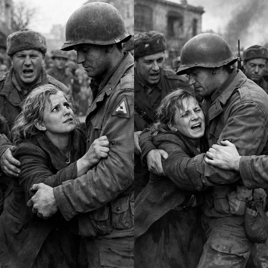 “She Refused to Let Go” — The Night a Desperate German Woman POW Clung to an American Soldier, Begging Him to Save Her From a Fate Everyone Was Afraid to Name