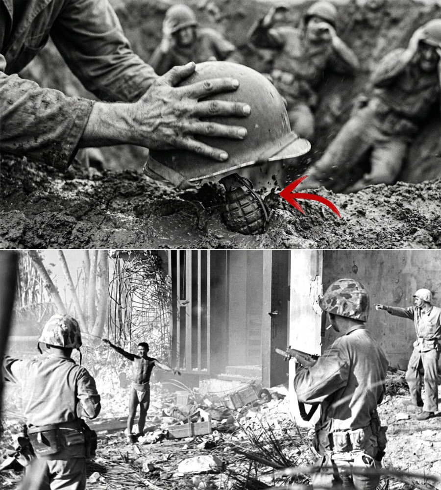 A 15-Foot Crater Became a Tomb at Roi—Until One Marine Used a “Muffled Grenade” Move Nobody Was Taught, and Three Men Walked Out Alive