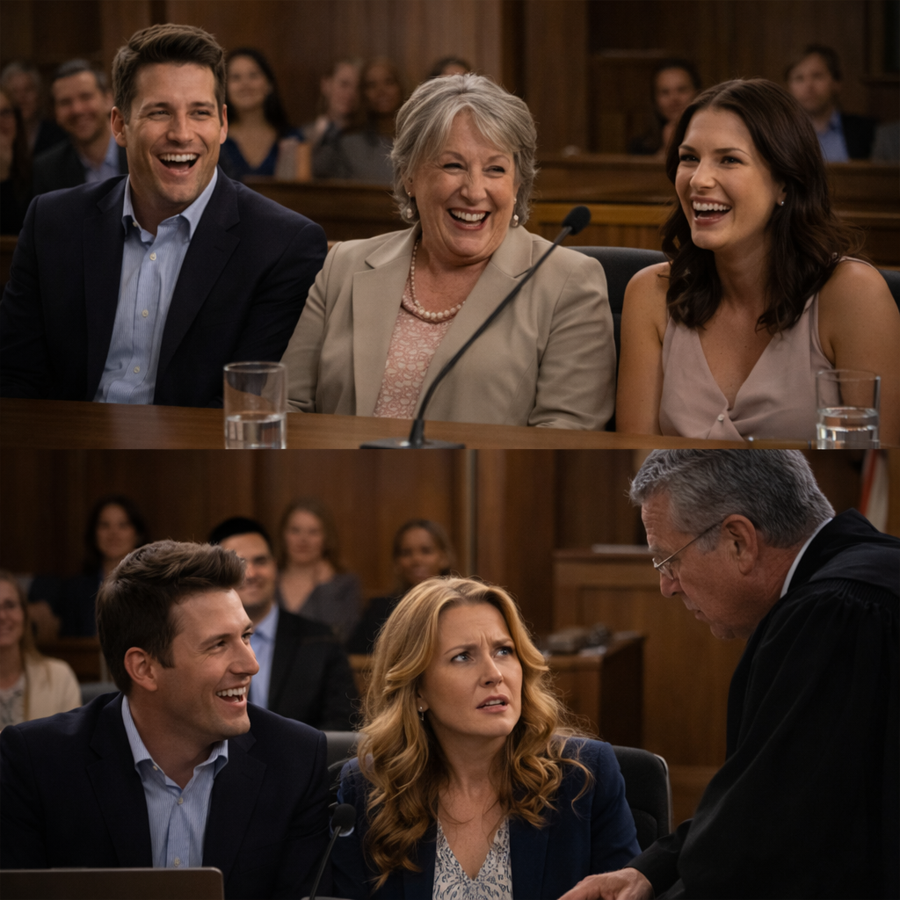 In Court, My Husband, His Mother, and the Woman Beside Him Laughed at Me—Until the Judge Looked Up, Spoke One Sentence, and Turned Their Confidence Into Absolute Silence