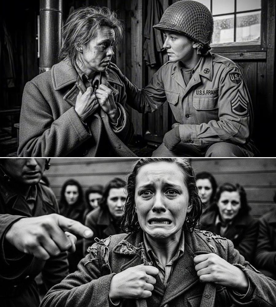 “They Thought the Officer’s Coat Meant Humiliation—But What He Hid Inside It Exposed a Crime That Would Burn the Camp Down”