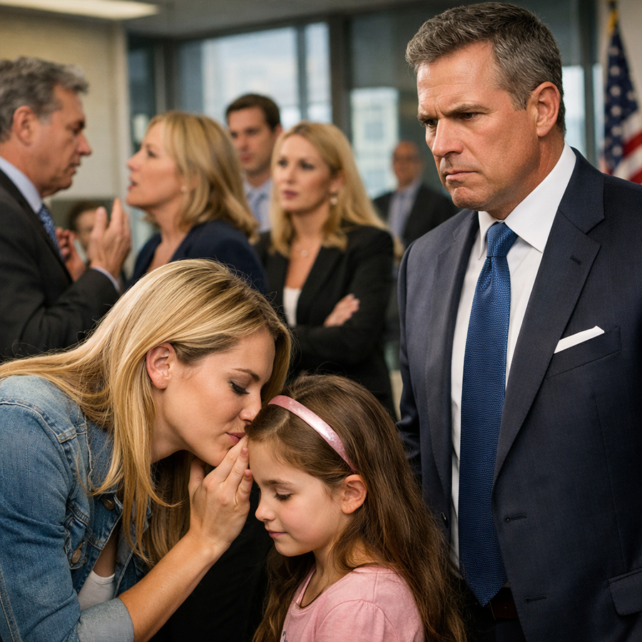 She Whispered “Goodbye” to a Crying Little Girl in a Crowded Lobby—Not Knowing Her Father Was a CEO Watching Everything, and That One Soft Sentence Would Flip Her Life Overnight