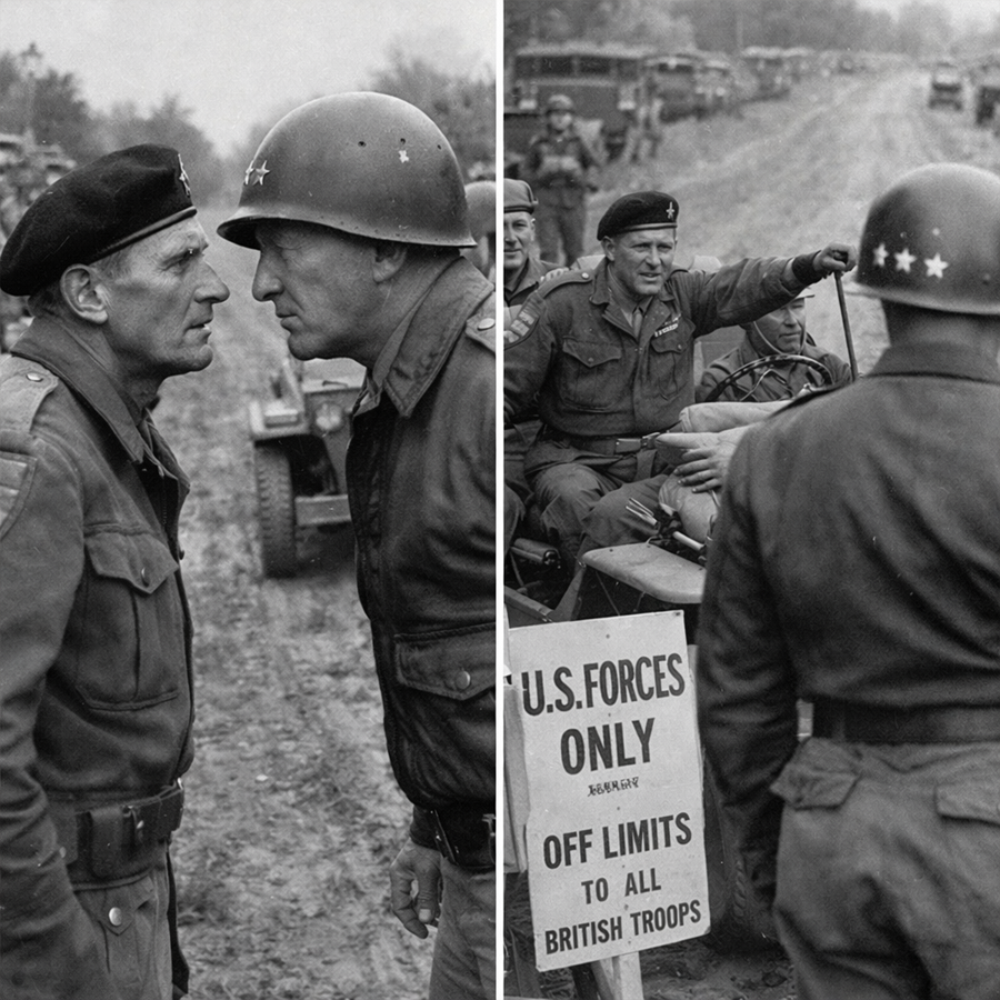 Montgomery Tried to Steal Patton’s Road… What Happened Next Shocked the Entire Allied Command