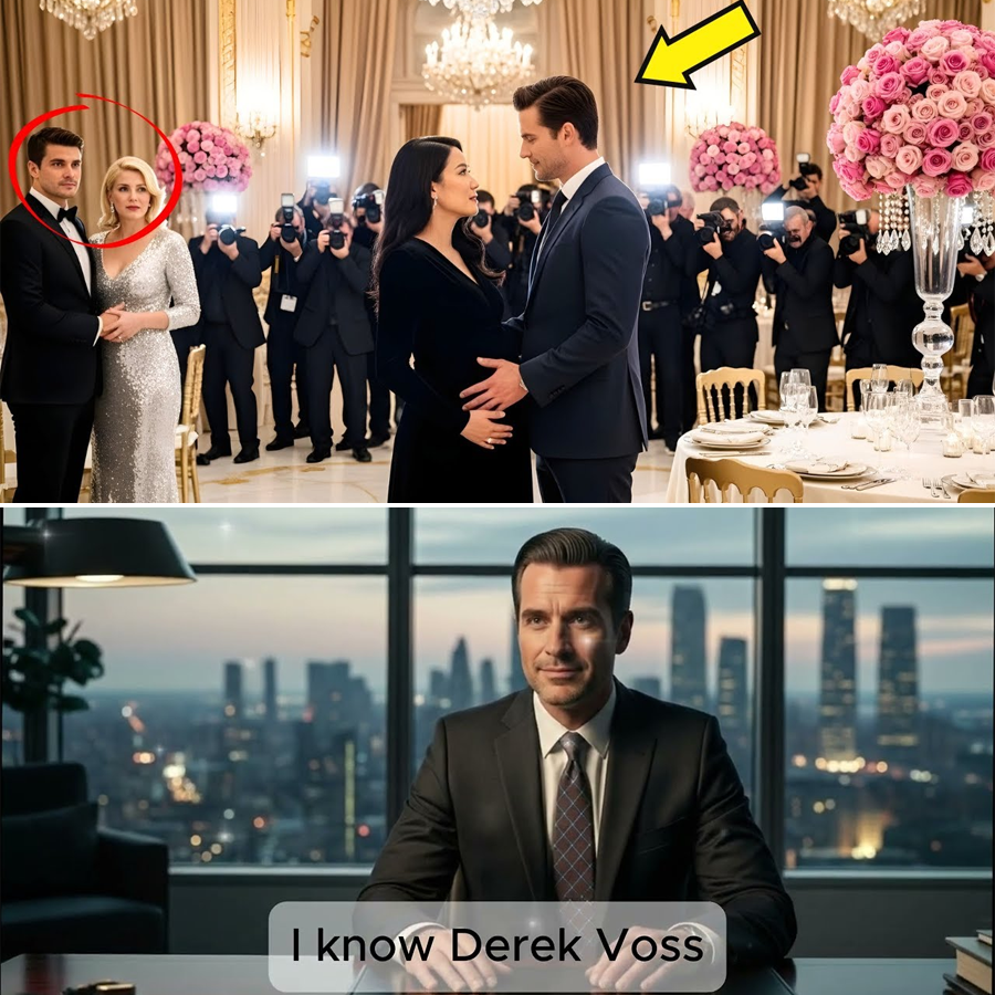 While He Toasted a Secret Future, Fate Set the Trap: A Billionaire’s Perfect Lie Shatters When His Pregnant Ex-Wife Appears Beside the One Man He Can’t Challenge