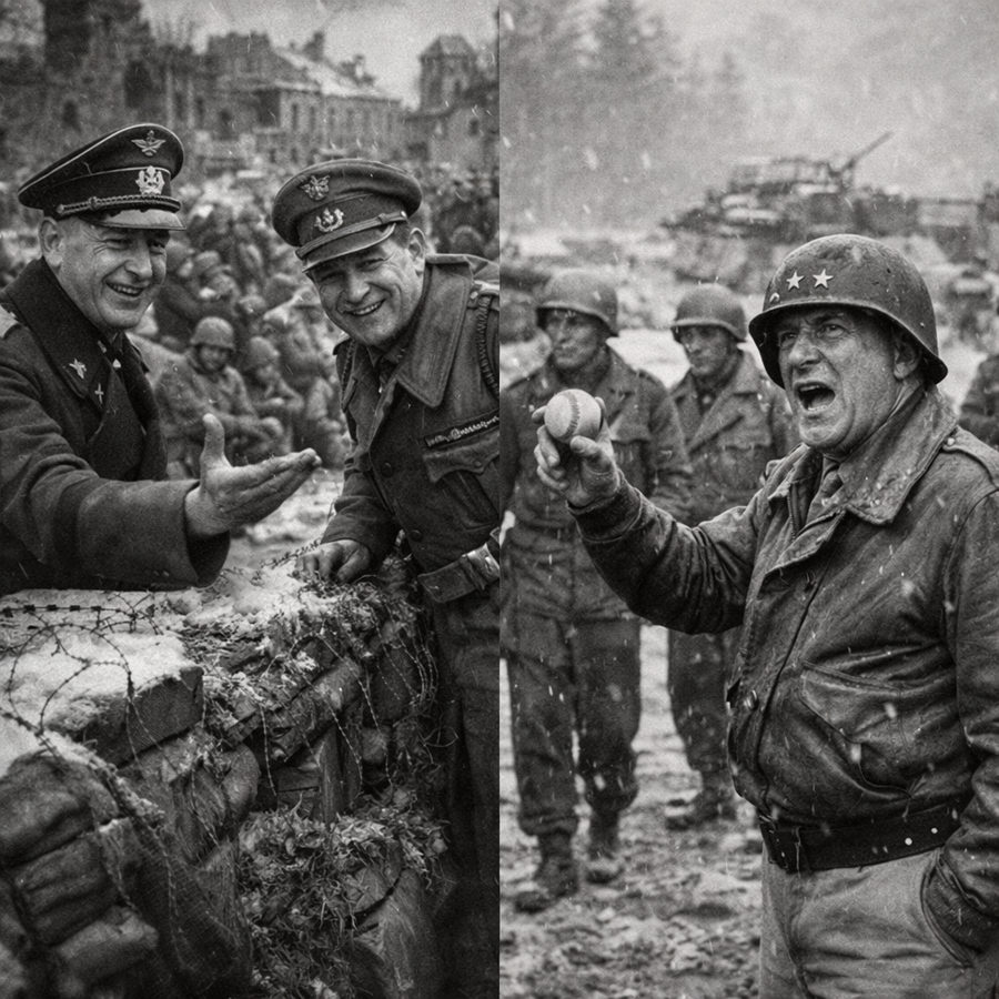 “They Laughed at Bastogne” — While Germans Taunted the Surrounded Americans, Patton Murmured “Play Ball,” and a Secret Winter Gamble Began That No One Expected to Work