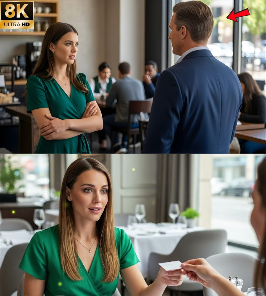 He Smirked, “I Don’t Date Widows”—Then a Single Detail on Her Ring Finger Made the Restaurant Go Silent, and His Whole Life Tilted in One Breath