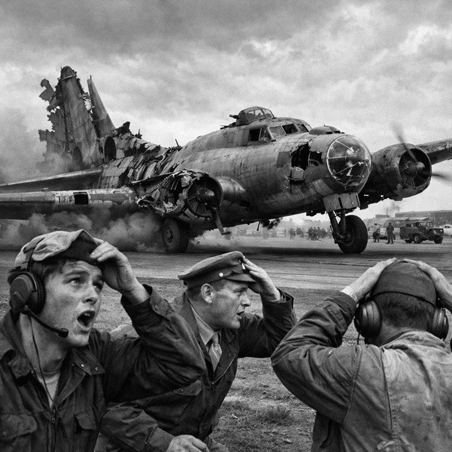 How Was It Still Airborne? Ground Crew Froze as a B-17 With Its Tail Nearly Gone Dropped Out of the Clouds—And a Crewman’s Knock Saved Everyone on the Field