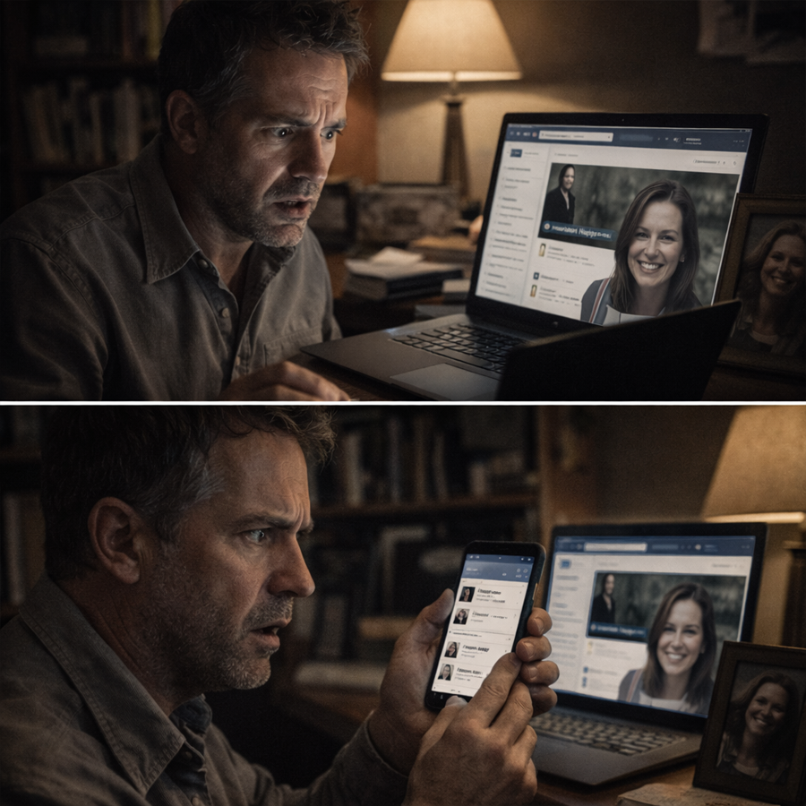 I Buried My Wife and Mourned for Five Years—Then a Late-Night Login Alert Exposed the Secret Account She’d Been Using… and the Truth Was Far Worse Than I Imagined.