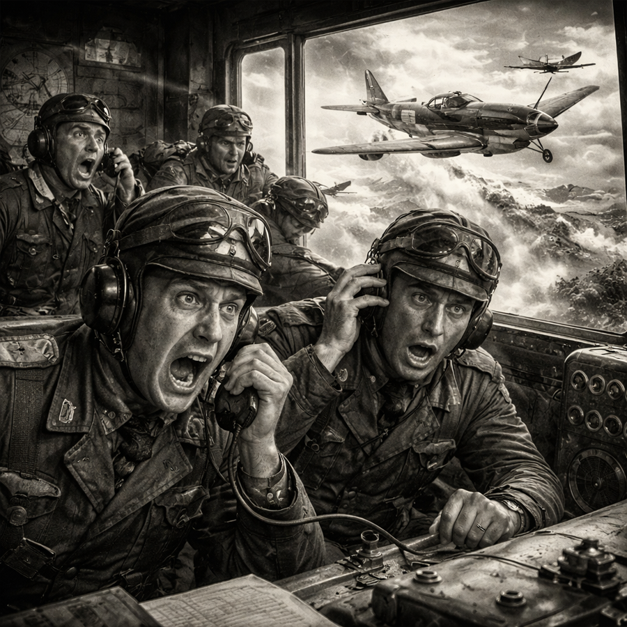 He Is Alone! German Radios Panicked When He Attacked 10 Planes