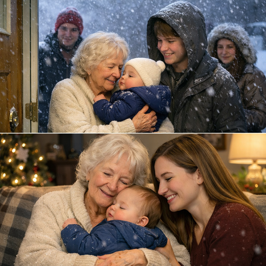 I Was 72 and Alone When a Snowstorm Forced a Knock at Midnight—What I Found on My Porch Rewrote My Past, Exposed a Buried Secret, and Made Me a Mother Again