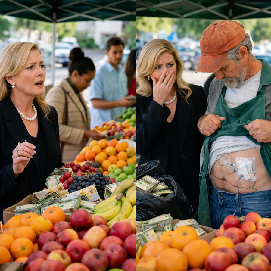 She Built a Fortune and Never Looked Back—Until She Spotted Her Ex at a Humble Fruit Stand… and the One Chilling Detail Beside Him Made Her Realize Their Past Wasn’t Over