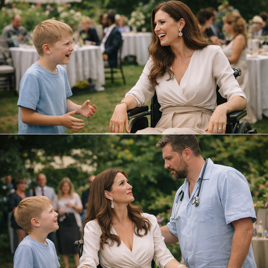 “My Dad Can Make You Walk Again,” the Boy Told the Billionaire—She Smirked… Until the Man She Feared Stepped Into the Light