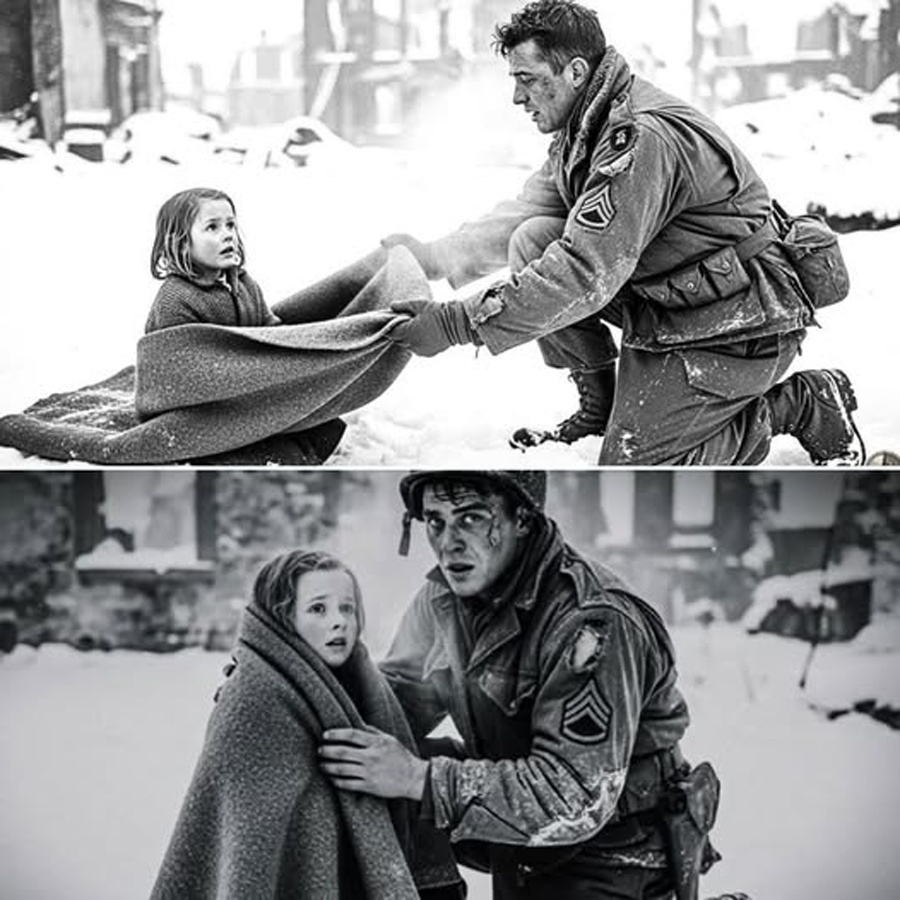 “He Gave Me His Blanket” — How a Frozen American Soldier Saved a Little Girl in the Ardennes