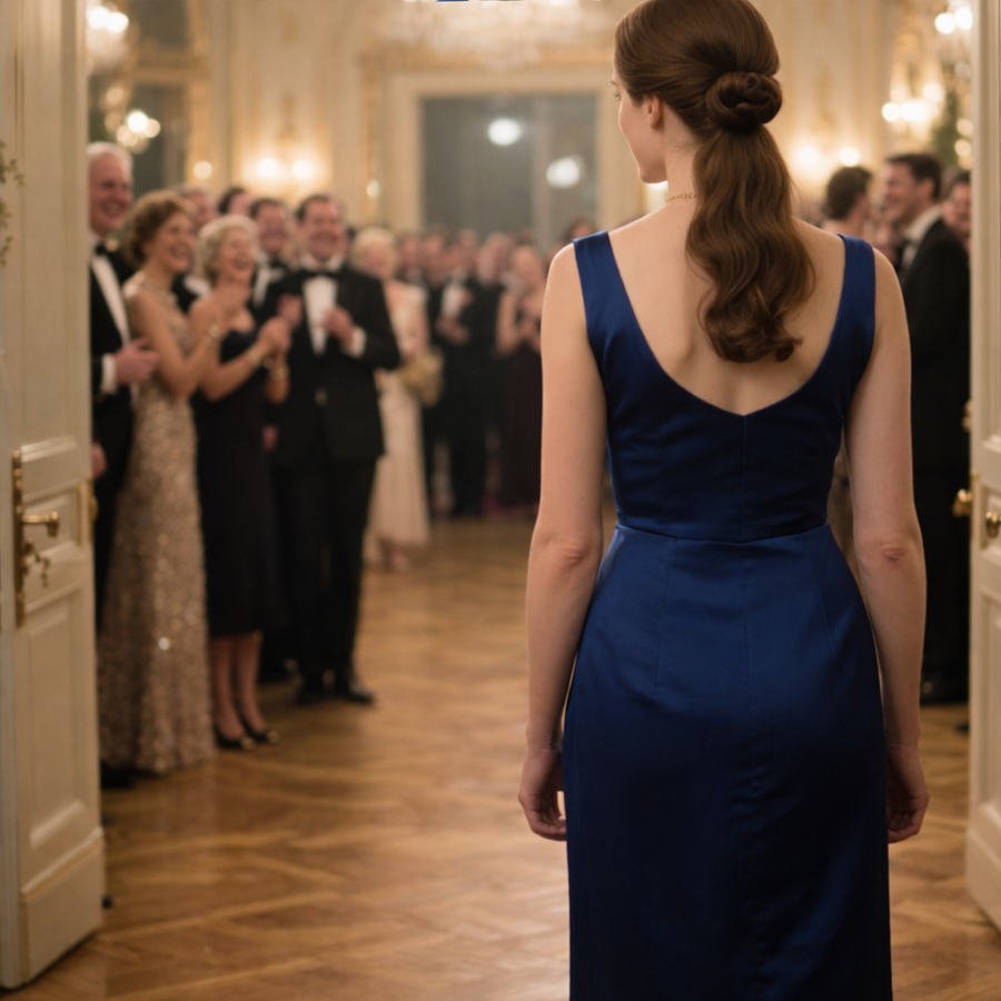 Wedding Guests Pointed, Whispered, and Laughed at Me Like I Didn’t Belong—Until the Groom’s Father Suddenly Stood Up, Stared in Shock, and Realized Exactly Who I Was. What He Recognized in That Moment, Why the Laughter Died Instantly, and How One Quiet Guest Turned an Entire Celebration into an Uncomfortable Lesson About Assumptions No One Expected.