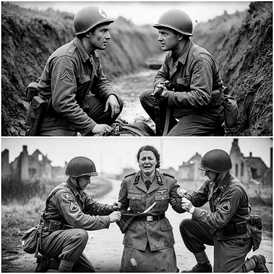 A German Woman Shook With Terror When She Met a Silent U.S. Soldier at Dawn, But What He Found Inside Her Abandoned Home Unraveled a Hidden Wartime Secret, Exposed a Dangerous Lie, Rekindled Lost Humanity, and Set in Motion a Chain of Events That Quietly Rewrote Lives Across Two Continents Forever under a sky that refused answers and promised consequences beyond imagination for those who dared look closer