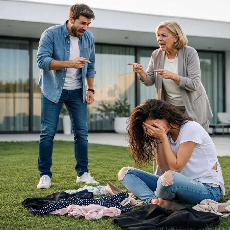 She Lost the Use of Her Legs, Her Husband Threw Her Clothes Into the Street, and Everyone Thought Her Life Was Over—Until the Homeless Man She Quietly Helped Handed Her a Set of Keys, Spoke Seven Words That Changed Everything, and Revealed a Truth About Loyalty, Betrayal, Survival, and Unexpected Grace No One Saw Coming