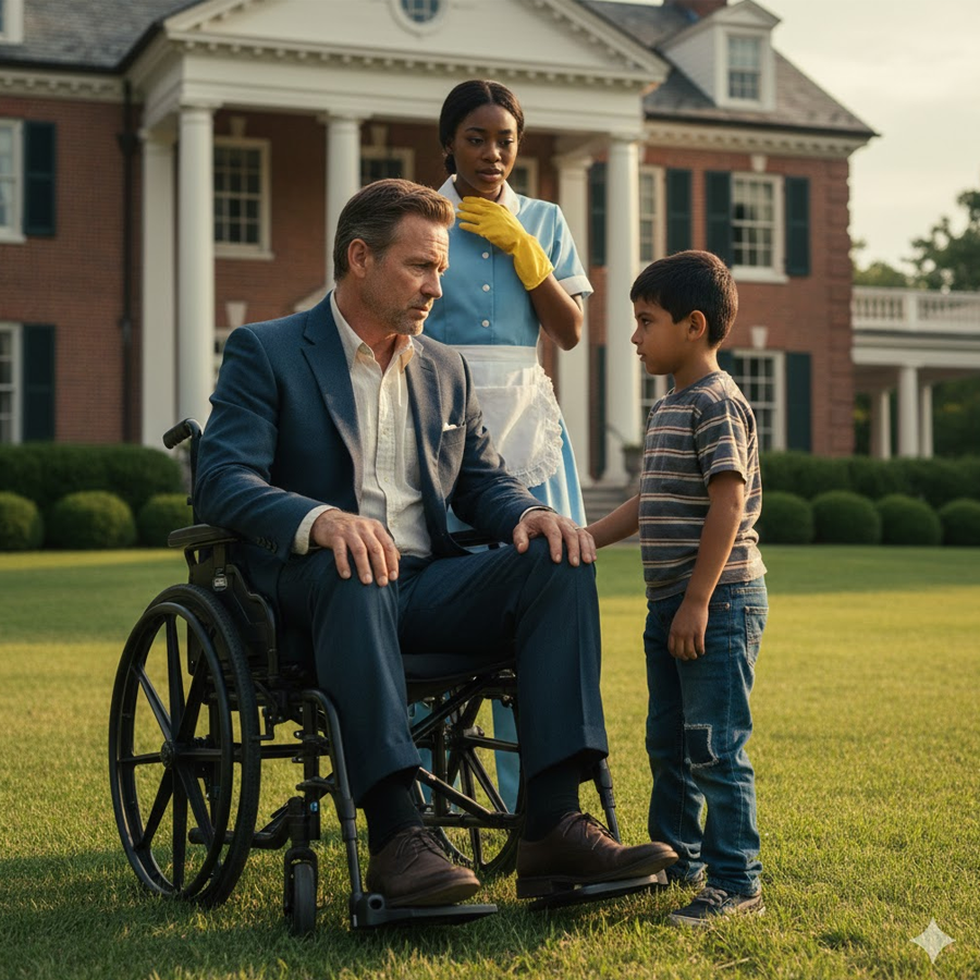 The Miracle in the Garden: Why a Millionaire’s “Impossible” Recovery After a Maid’s Son Placed a Hand on His Knee Has Stunned the Medical World