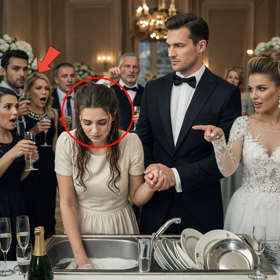 They Mocked Her At A Lavish Wedding And Forced Her Into The Kitchen To Wash Dishes, Until A Billionaire From Her Past Quietly Arrived, Stopped The Music, Changed The Seating, Exposed A Hidden Truth, And Turned Public Humiliation Into A Stunning Reversal That Silenced The Hall, Redefined Power, And Left Every Guest Questioning What They Had Just Witnessed That Night As Assumptions Crumbled And Consequences Took Center Stage