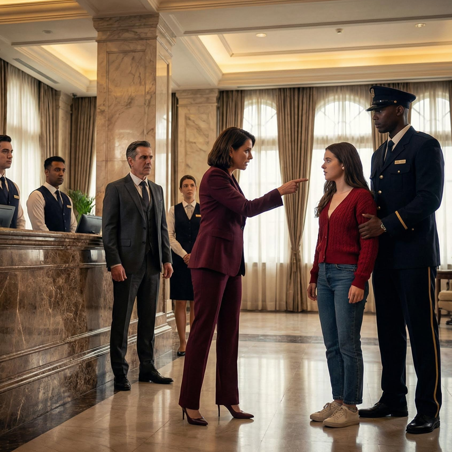She Was Turned Away as an Ordinary Woman at the Front Desk of Her Own Hotel — Minutes Later Her Husband Arrived, a Single Decision Was Announced, and an Entire Staff Faced Consequences No One Expected, Exposing Hidden Bias, Costly Assumptions, and the Shocking Truth About Power, Respect, and How Quickly Arrogance Can Collapse When the Wrong Person Is Underestimated in Plain Sight