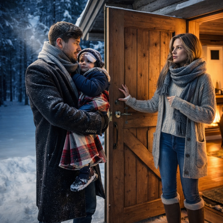 A Poor Young Girl Opened Her Door to a Freezing Stranger and His Small Son for Just One Night, Never Imagining the Quiet Man Standing in the Snow Was a Powerful CEO Living a Hidden Life—What Unfolded by Morning Exposed Secrets, Tested Human Kindness, Rewrote Destinies, and Proved That One Selfless Choice Can Trigger a Chain of Events So Shocking It Changed Three Lives Forever