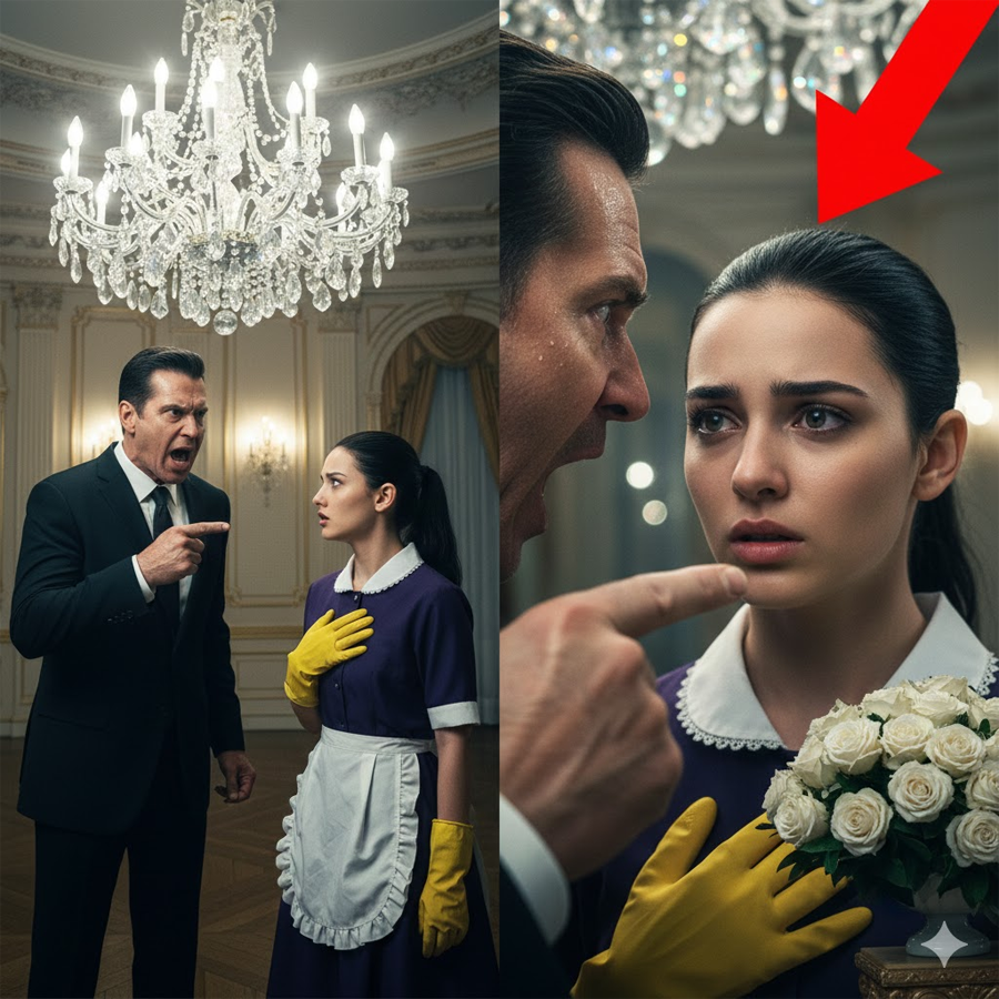 He Thought a Lost Necklace Was Gone Forever—Until a Quiet Cleaning Lady Wore It to His Table, Triggering a Confrontation That Uncovered a 23-Year Secret, a Shattered Past, and a Truth That Would Redefine Family, Love, and Everything He Believed About His Wife’s Final Night