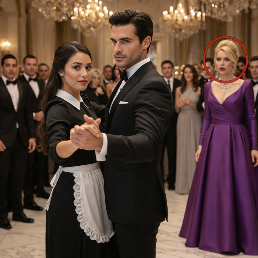 An Arrogant Socialite Ridiculed a Quiet Waitress in Front of an Elite Crowd, Never Expecting a Billionaire to Step Onto the Dance Floor, Take Her Hand Without Warning, Reveal a Hidden Truth Through One Stunning Move, and Turn Public Mockery Into Shocked Silence as Power Shifted Instantly, Reputations Crumbled, False Superiority Was Exposed, and an Entire Room Realized Too Late Who Truly Controlled the Night