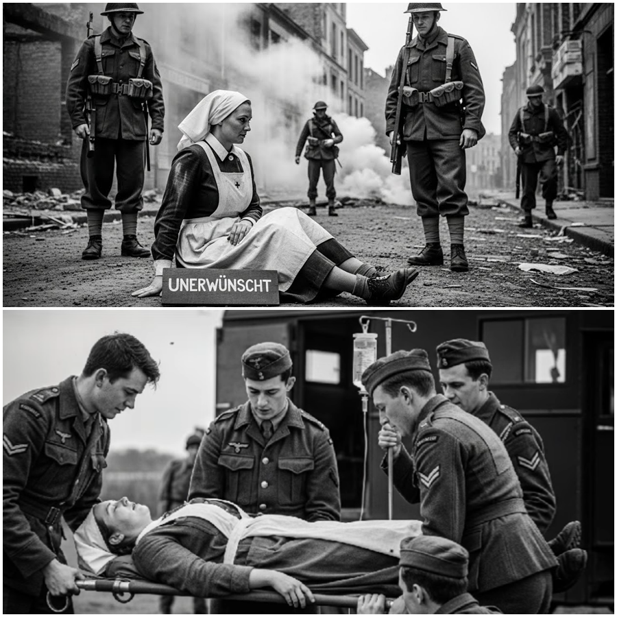 A British Patrol Expected Nothing More Than Ruins When They Found a German POW Nurse Abandoned and Fading Alone, But the Choice They Made in That Isolated Moment Unlocked a Buried Chain of Secrets, Silent Decisions, and Unspoken Mercy That Was Never Written Down, Never Announced, and Quietly Altered Lives in Ways Official Records Still Refuse to Explain