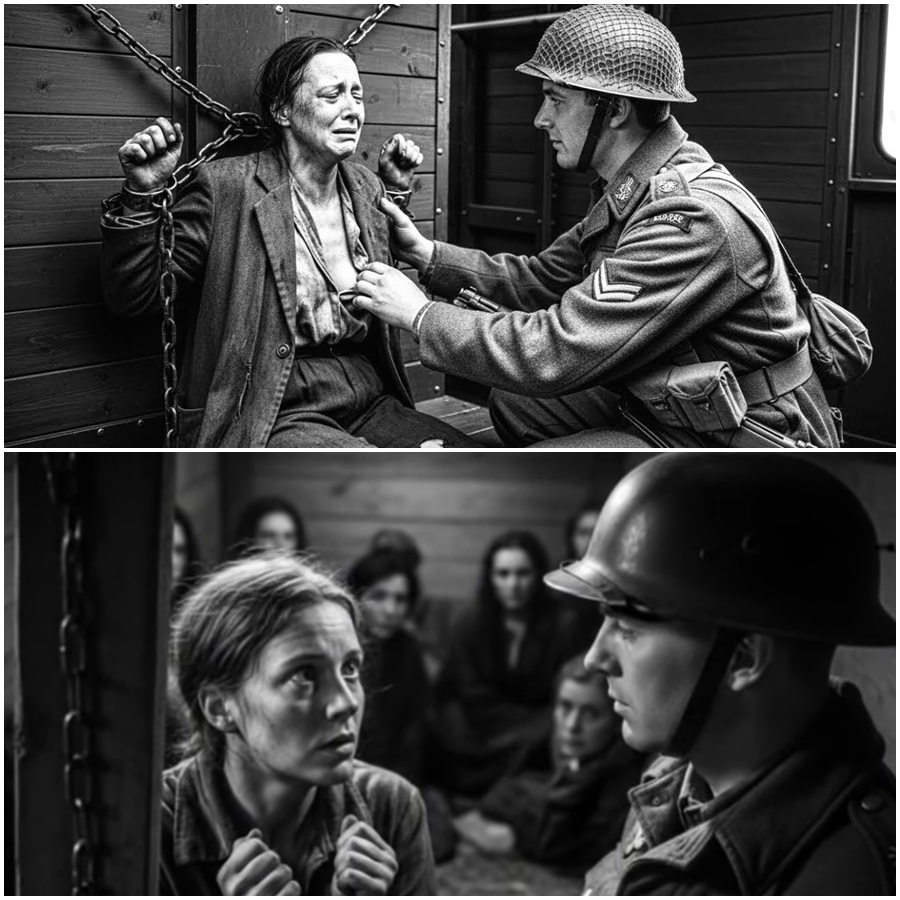 A British Soldier Asked a Shackled German POW Woman “When Did You Last Eat?”, Never Expecting the Question to Shatter Her Composure, Unleash Buried Trauma, Expose a Hidden Human Cost of World War II, and Reveal a Quiet, Unspoken Moment of Compassion That Contradicted Propaganda, Redefined Enemy Lines, and Proved That Humanity Sometimes Survived Even the Darkest Chapters of War